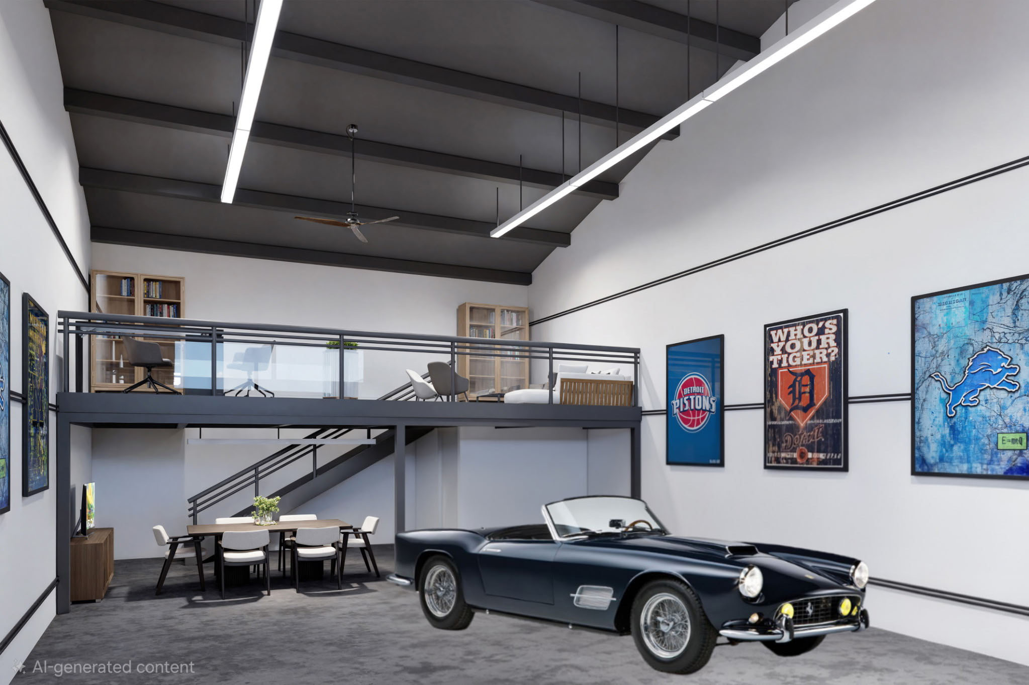 SC Storage Condos Interior with Mezzanine